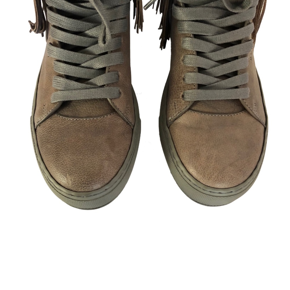 Buscemi 125mm Leather Fringe Sneakers - Picture 9 of 16